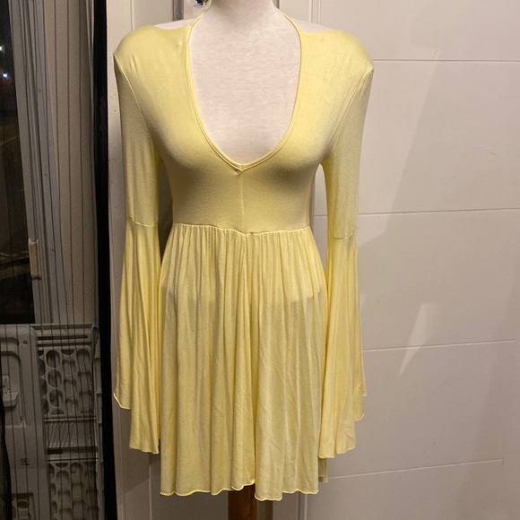 Free People Camilla Dress: XS, Butter Yellow - Picture 1 of 9